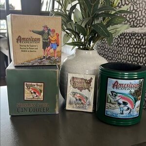 American Expedition Stainless Steel Can Cooler
Rainbow Trout Edition 🎣🆕🎣